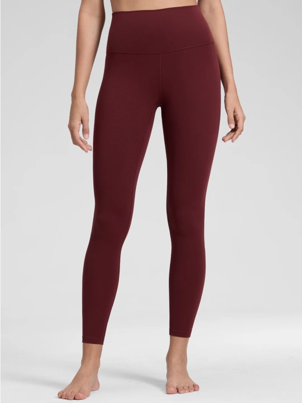 CRZ YOGA Burgundy High-Rise Leggings